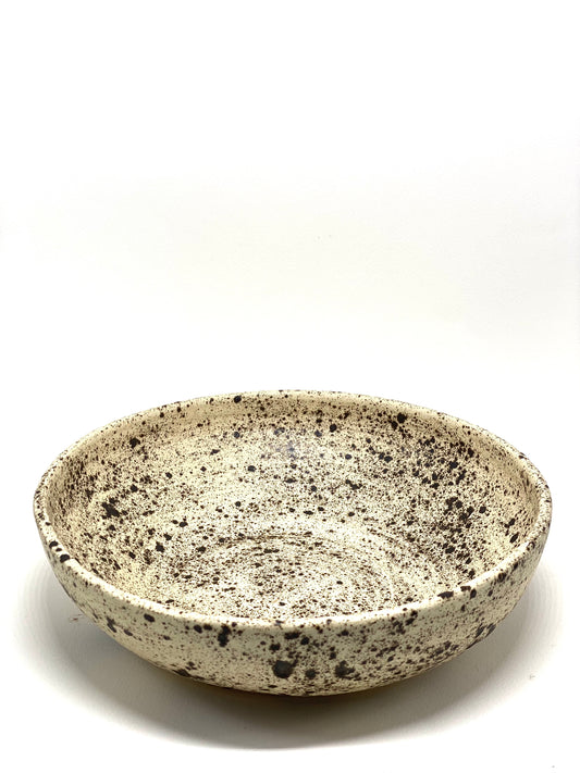 Speckled serving bowl