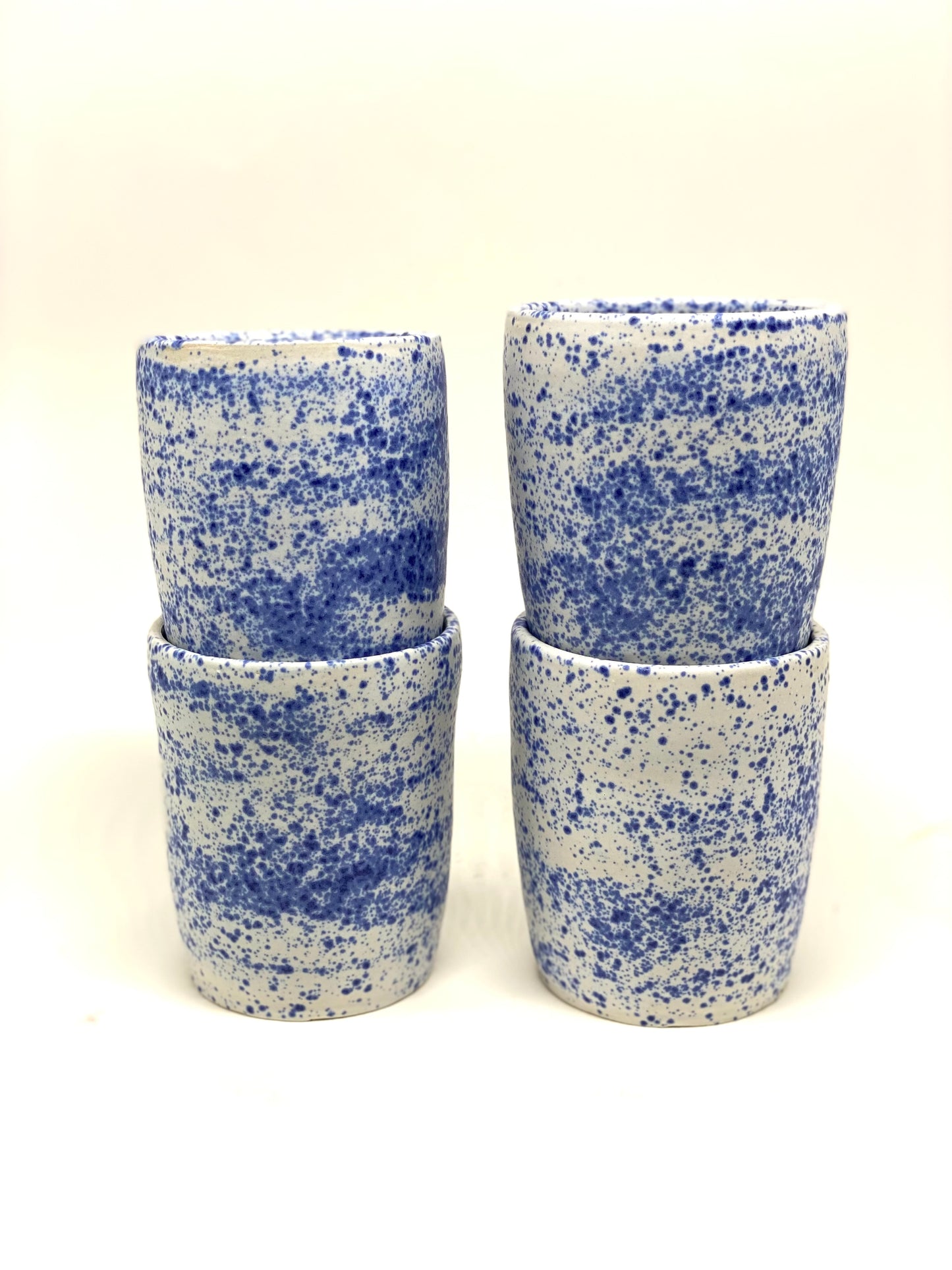 Blue Speckled tumblers