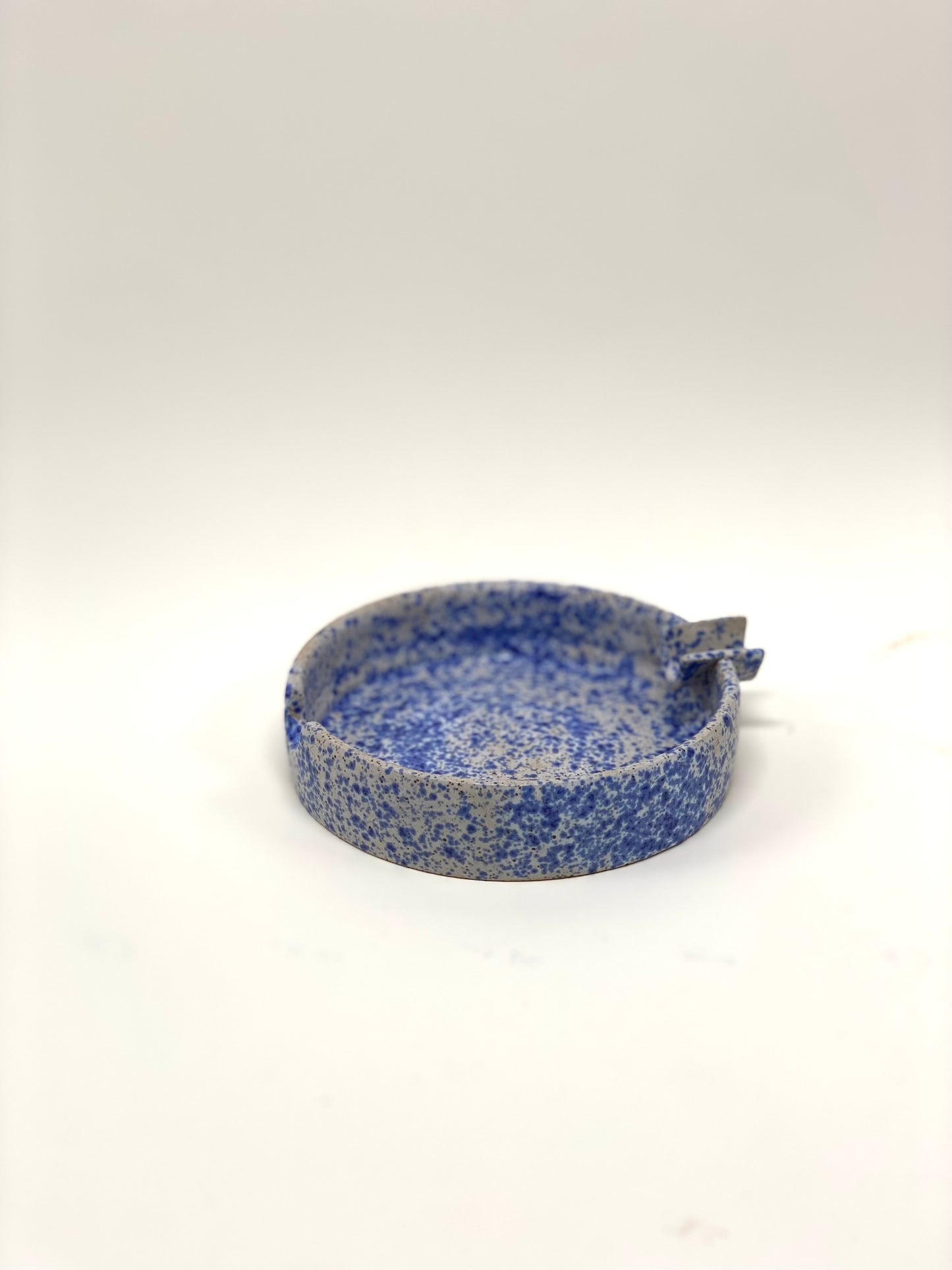 Blue Speckled ashtray