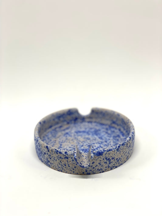 Blue Speckled ashtray